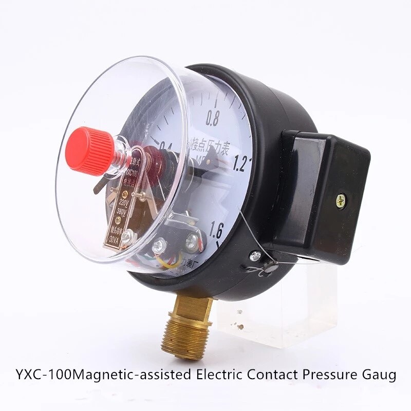Diameter 100mm Direct Contact Pressure Gauge with Surface Vacuum Gauge Pressure Controller Measuring Tool