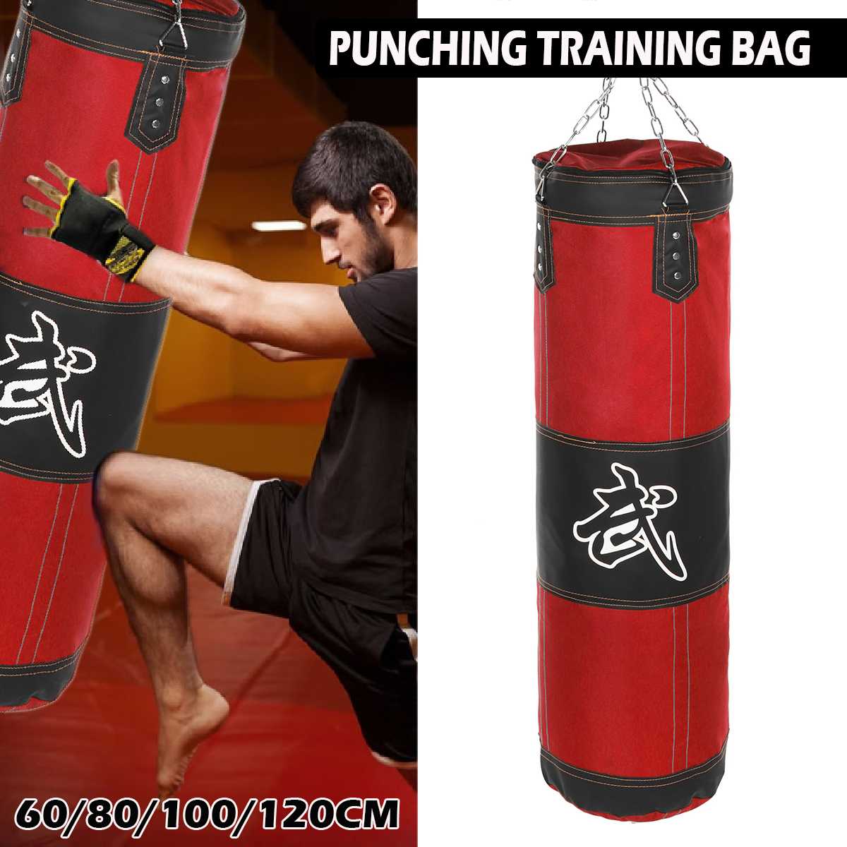 Boxing Punching Bag Training Fitness With Hanging Kick Sandbag adults Gym Exercise empty-Heavy boxing bag