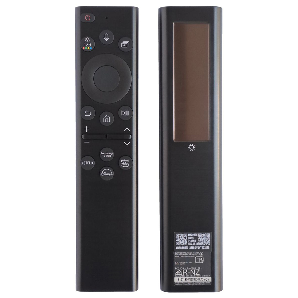 Nowy BN59-01385B głosowy akumulatorowy pilot na energię słoneczną do telewizora Samsung Q70B Q80B QN85B QN90B QN95B QN800B TM2280E RMCSPB1EP1