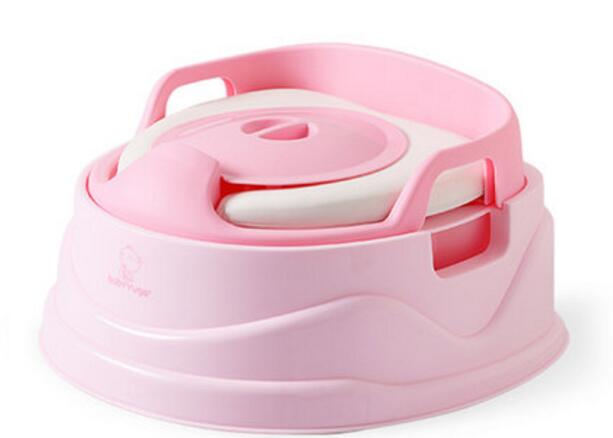 3 in 1 colorful potty pee trainer for baby training potty: Pink