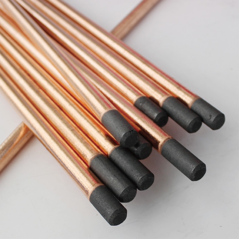 5 pièces électrode de Graphite de jaugeage plaqué cuivre 4mm/5mm/6mm/7mm/8mm/10mm/12mm