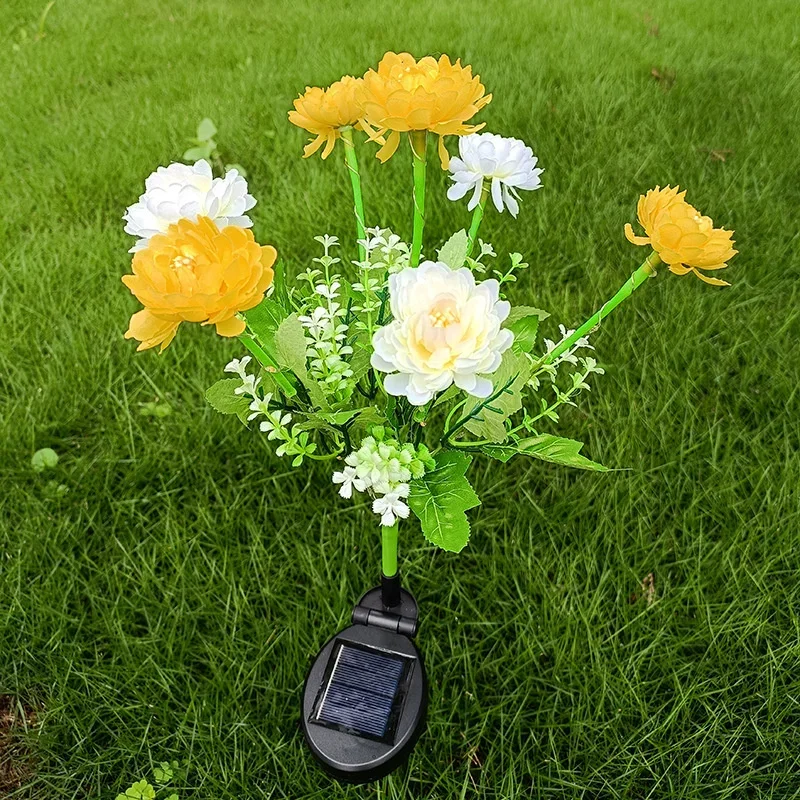 Ramadan 2025 Buitenverlichting op zonne-energie Tuinlicht Sneeuw Lotusbloem Gazonlamp voor tuin Patio Bloem Feestlamp Bruiloft Moederdag: Rood