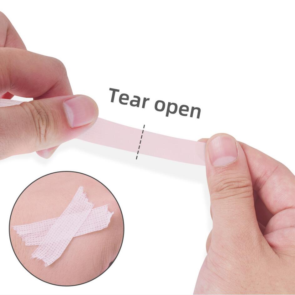 3 Stuks Wimper Extension Groene Tape Sticker Isolatie Met Holesmedical Non-woven Tape Lijm Ademend Patches Bandage