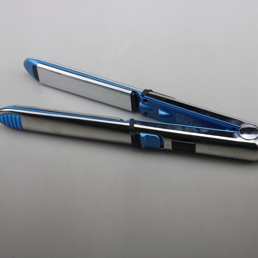 Plancha de pelo de titanio plano 750F de Max, plancha de pelo , plancha de alisado eléctrica rápida de 1 1/4 ", herramienta de estilismo de salón