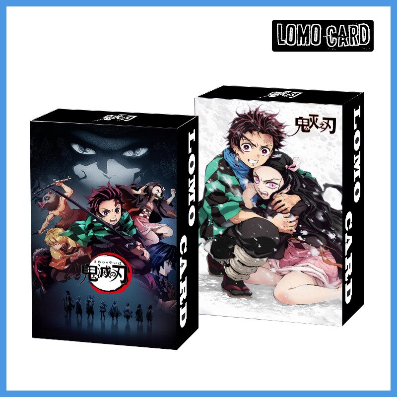 30 Stks/set Anime Demon Slayer Lomo Card Kids Mini Postkaart Lomo Kaart Fotokaart Voor Fans Collection