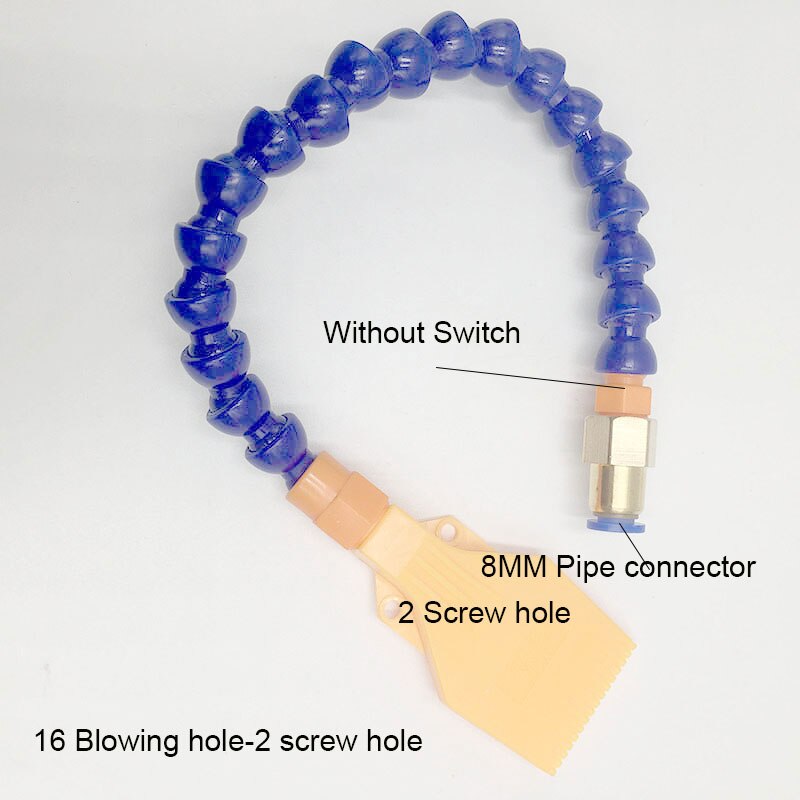 Plastic compressed air blower windjet nozzle for cleaning,ABS air knife nozzle spray,air blower nozzle,air nozzles for blow off: 2 Screw hole-A