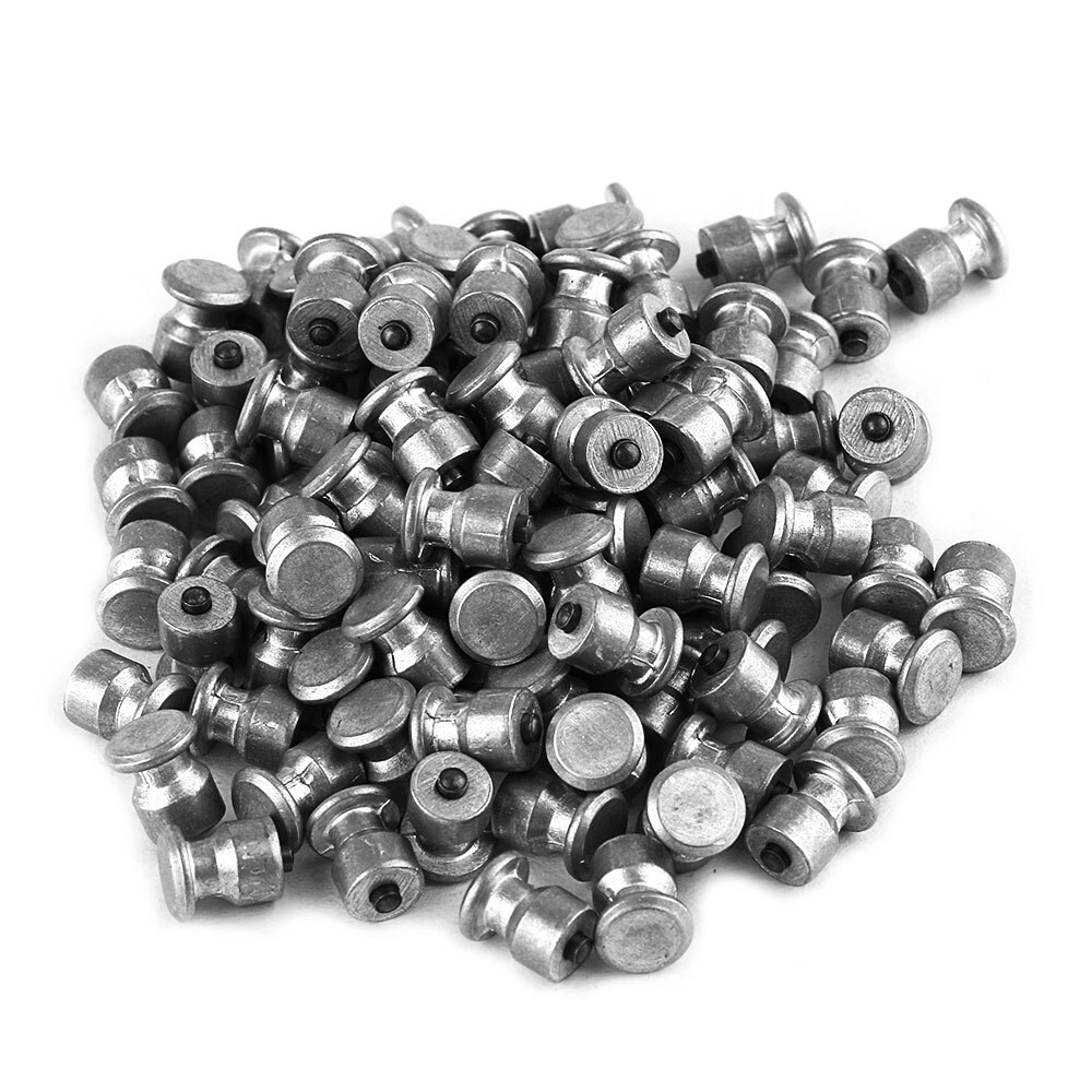 Auto Car SUV ATV 100 Pcs Stud Screw 12mm Anti-Slip Screw Stud Wheel Tyre Snow Tire Spikes Trim and Installation Tool: 100 flat head screw