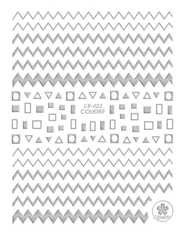 Newest SOLONAIL designs-137 3d nail art sticker decal BEARS nail art supplier nail accessories: CB-22 SILVER