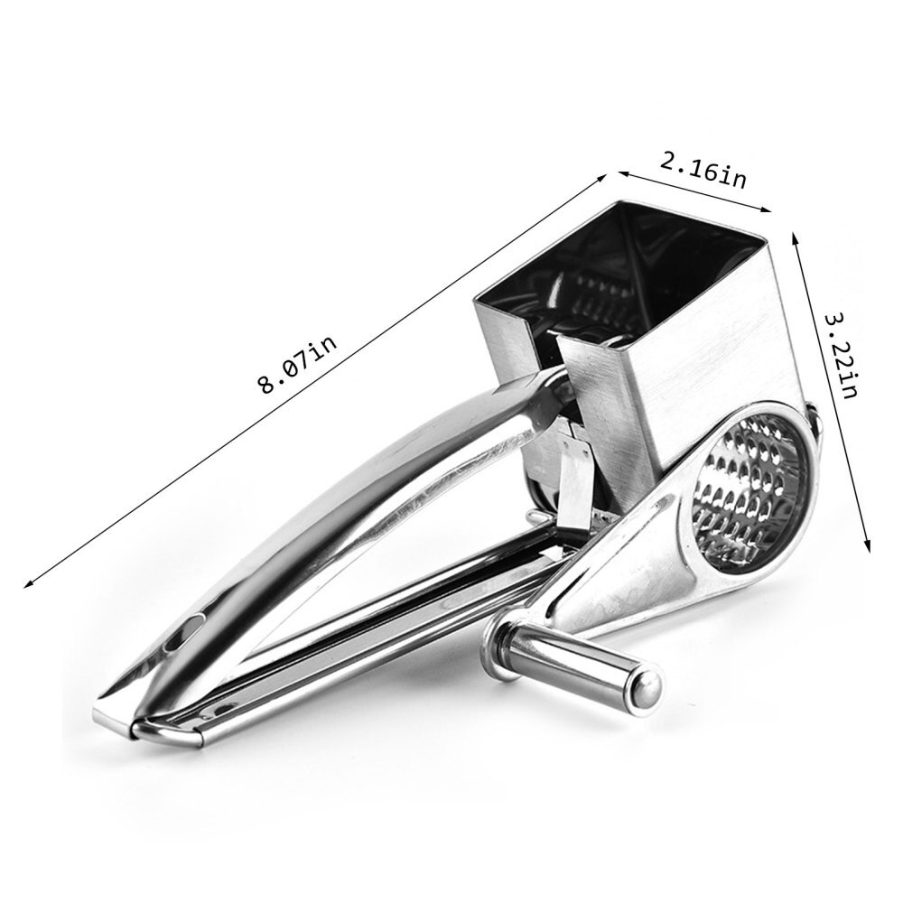 Rallador rotatorio para queso, cuchillo de mantequilla multifunción, acero inoxidable, rebanador de queso, herramientas, cuchilla para queso Ralador, Chopper, herramienta de cocina
