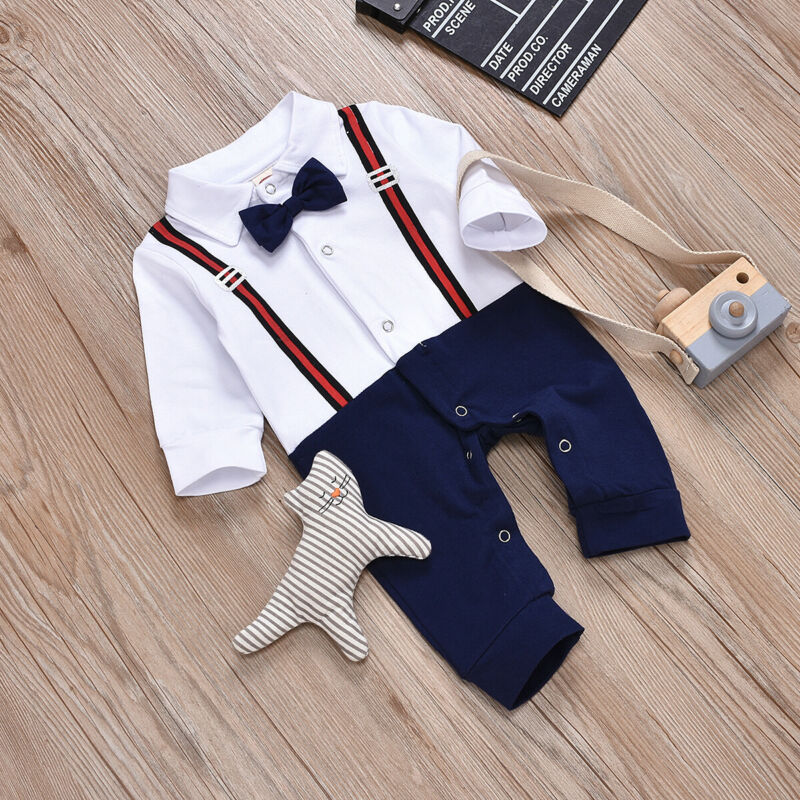 Pasgeboren baby boy romper een stuk knappe rompertjes voor baby boy