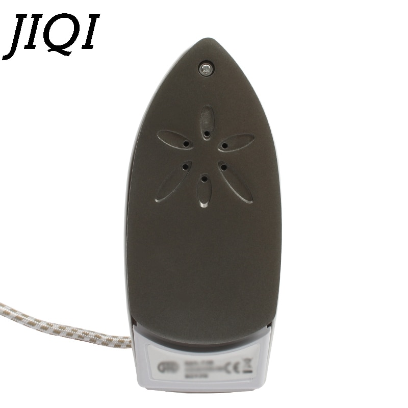 JIQI Mini Foldable Electric Steam Iron Clothes Teflon Baseplate Handheld Flatiron Travel Garment Steamer Ironing Machine EU US