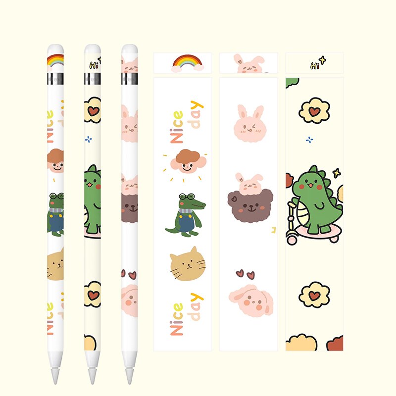 Cute For apple pencil 1 stickers Scratchproof Ultra Thin Painted stickers Touch Stylus pen sticker Non-slip Protective paper