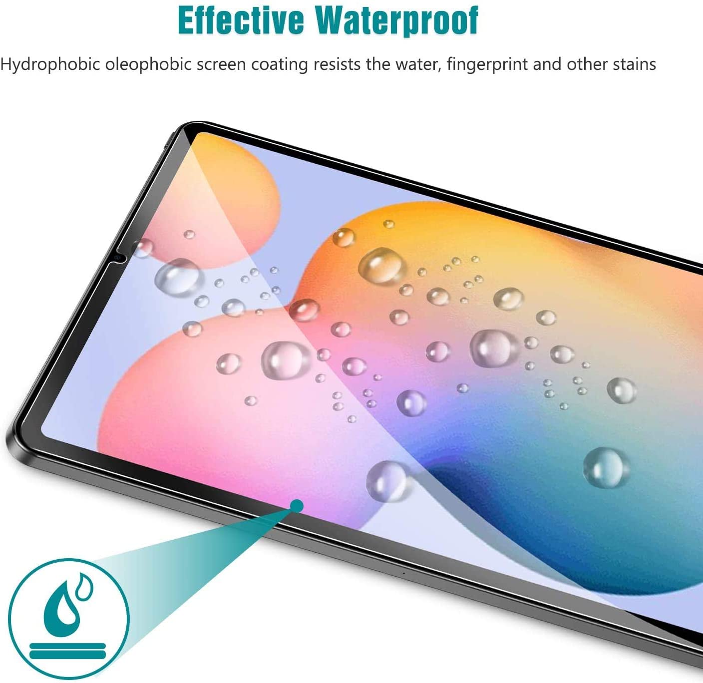 2 szt Tablet szkło hartowane Screen Protector Cover dla Samsung Galaxy Tab S6 Lite P610/P615 10.4 calowy ekran przeciwwybuchowy