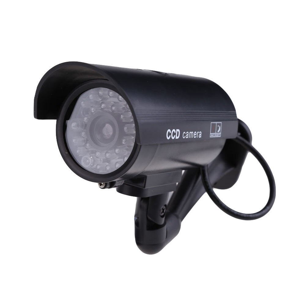 Plastic Simulation Safety Camera, Waterproof Simulation Monitor With LED Light, Outdoor Indoor Camera