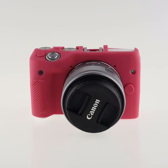 Silikon Rügestochen Gummi Kamera Tasche Körper Abdeckung fallen Haut DSLR Für Kanon EOS M3