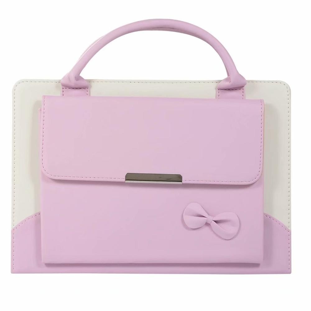 Håndtaske håndtaske til huawei mediapad  t5 10 tablettaske til huawei mediapad  t5 ags 2-w09/l09/l03/w19 10.1 " magnetisk cover + pen: Lyserød