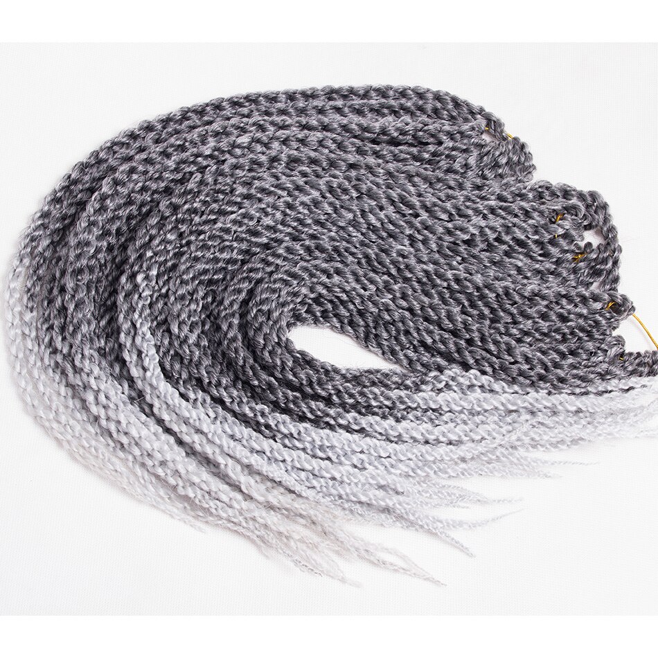 Qp Hair 3D Cubic Twist Crochet Braids Ombre 22" 120g/pack Ombre Crochet Braid Hair Extensions synthetic High Temperature Hair