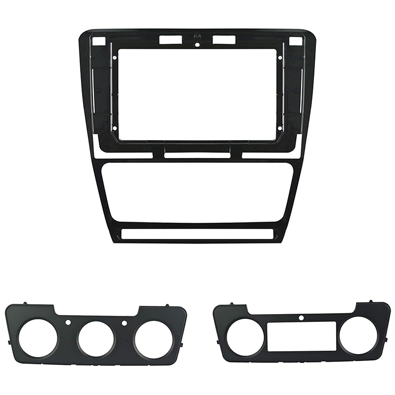 2 Din 10,1 pulgadas Fascia de coche para SKODA OCTAVIA 2007 Radio Estéreo Panel DVD marco en el tablero