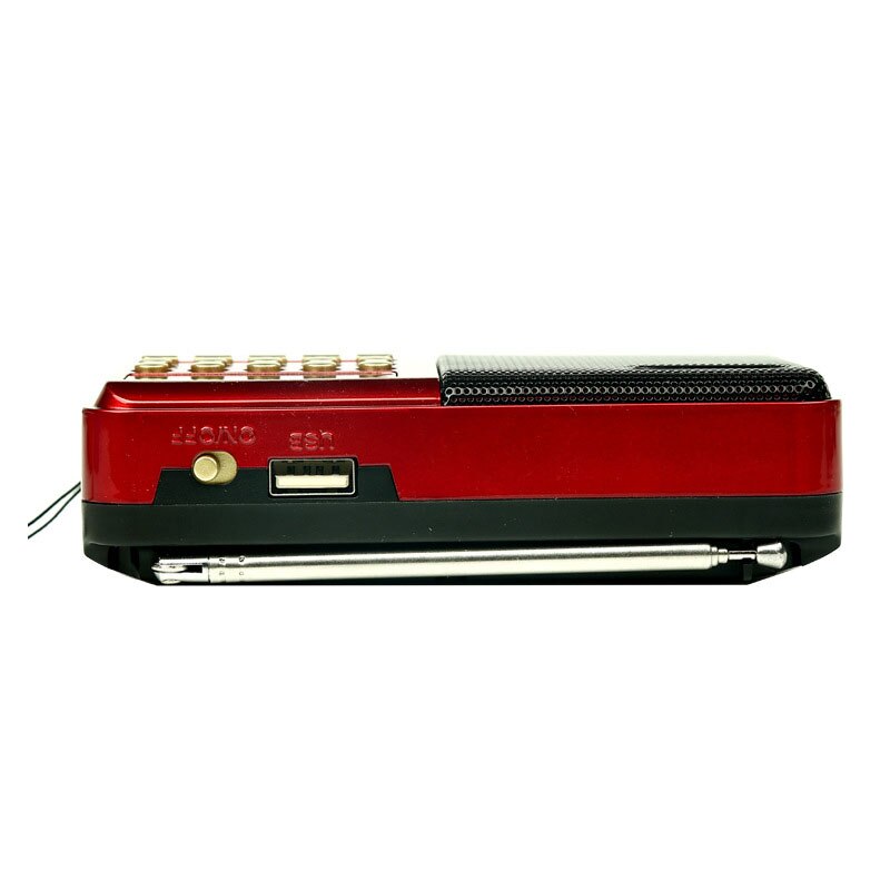 Mini Draagbare Radio Handheld Digitale Fm Usb Tf MP3 Player Speaker Oplaadbare