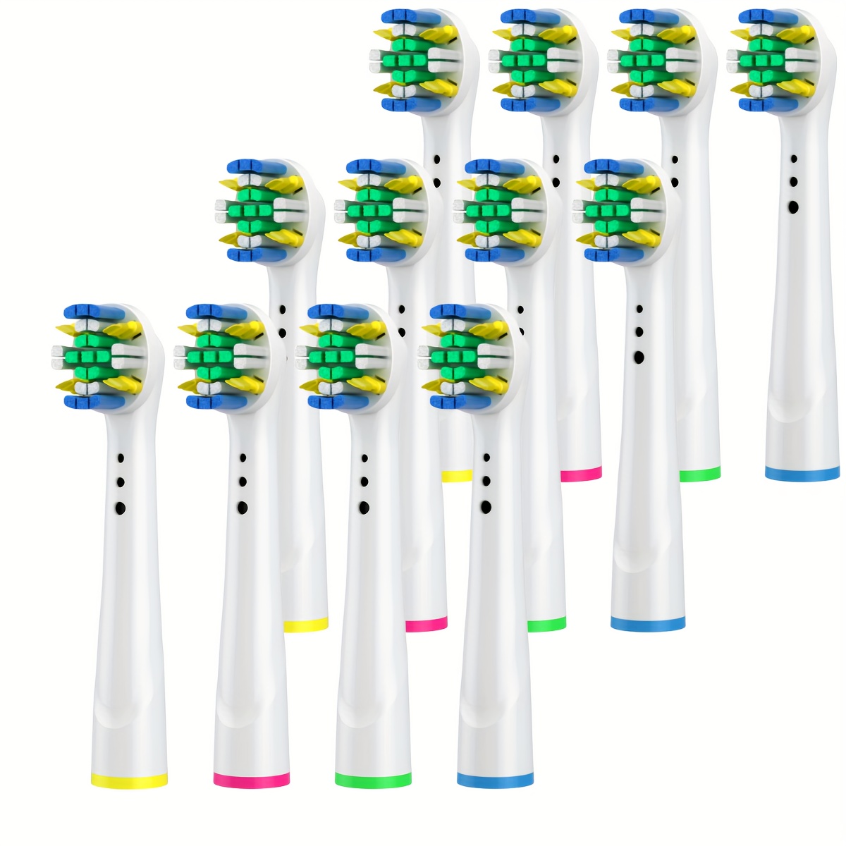 Têtes de brosse à dents de rechange, 4/12/16 pièces, compatibles avec oral-b Braun, têtes de brosse à dents électrique professionnelle: Argent