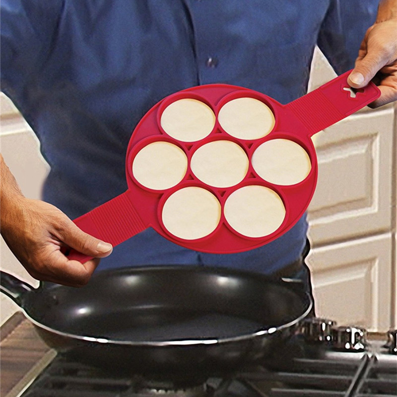 Silikone kageform flippin perfekt pandekager maker skimmel for at gøre perfekte pandekager let
