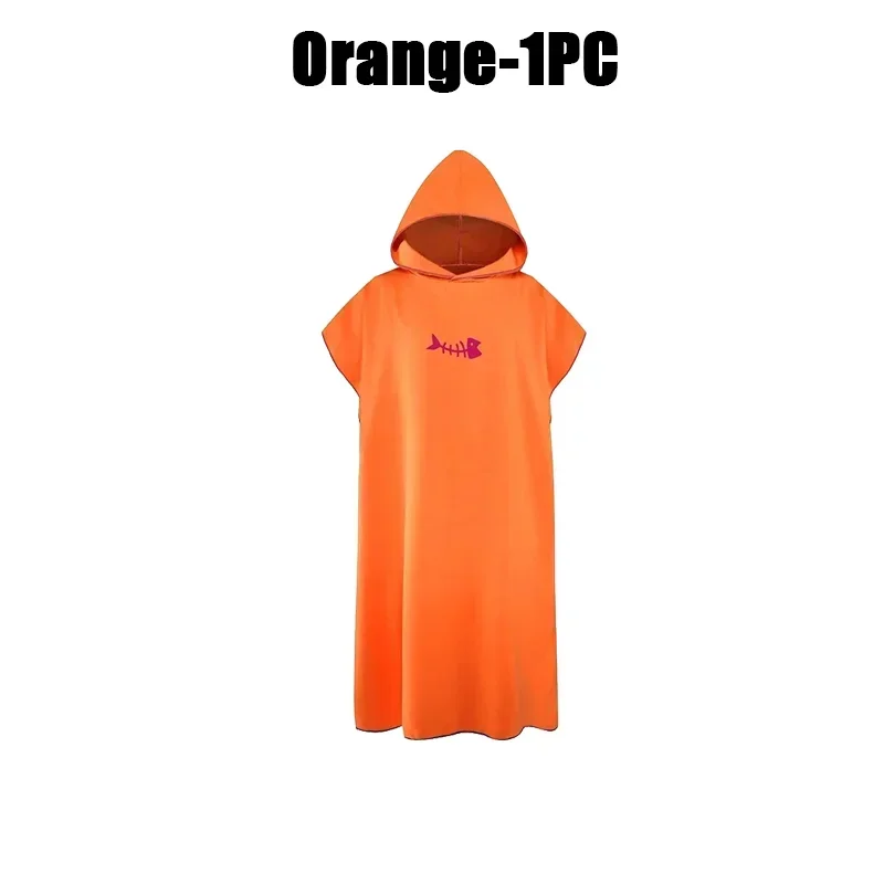 Toalha de microfibra com capuz, masculina e feminina, secagem rápida, natação, praia, viagem, roupão de banho, poncho de surf, sauna, acessório de jogo: CINZA