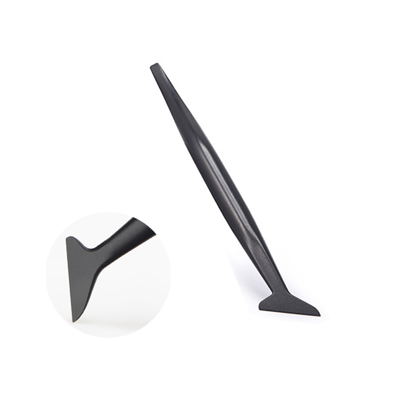 Window Tint Tools Vinyl Wrap Shank Gasket Squeegee Micro Stick Squeegee Tucking Tools for Car Window Tint Film Corner Scraper: PURPLE
