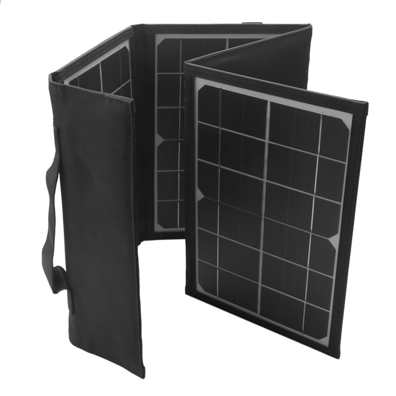28W Portable Foldable Solar Panel Dual USB Charger Outdoor Solar Cells Plate Power Bank Solar Energy Panel