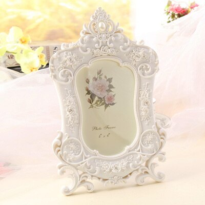Photo Frame Cute garden rose beauty resin Home Decoration Wedding Photo frame birthday FG1338