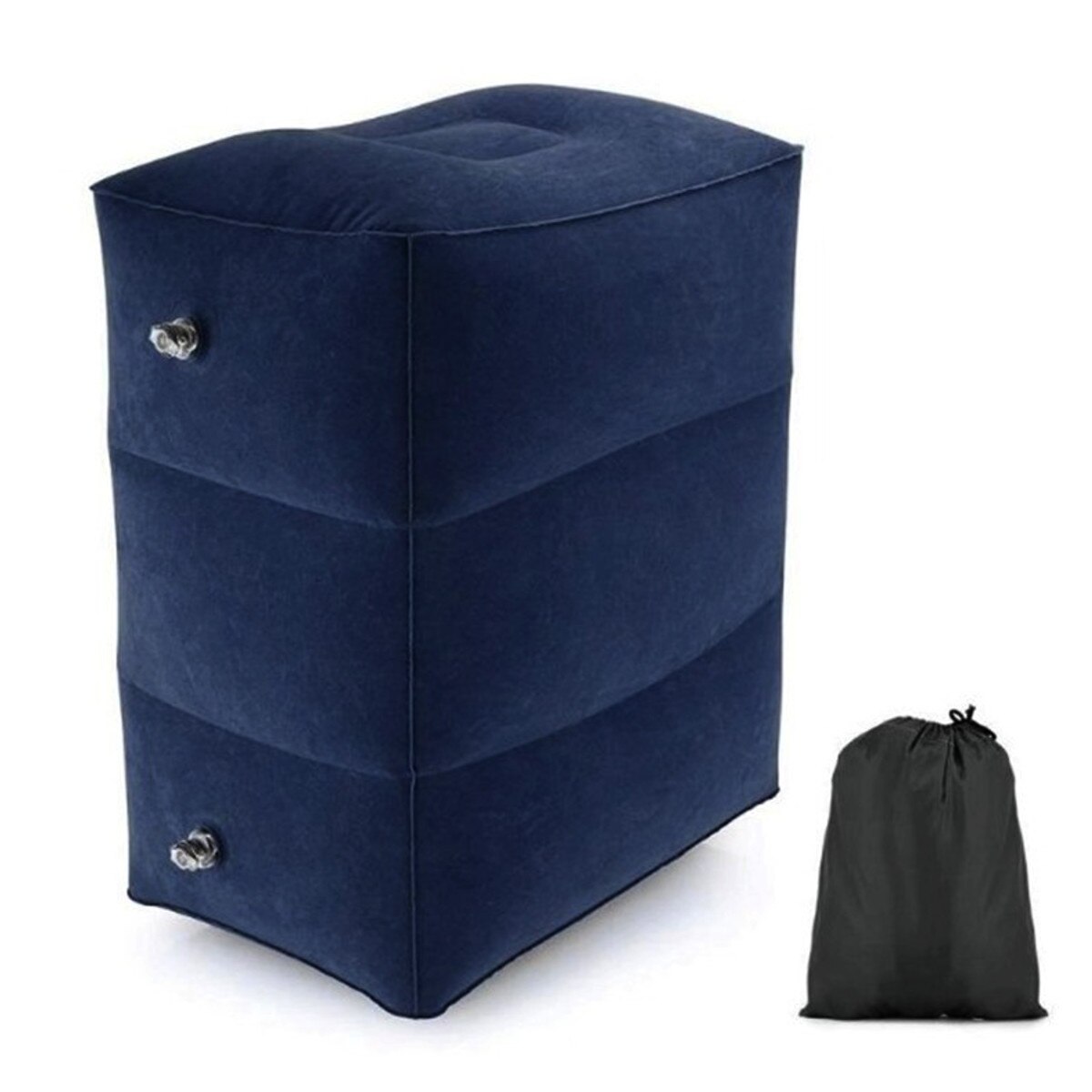 Newest Useful Inflatable Portable Travel Footrest Pillow Plane Train Kids Bed Foot Rest Pad