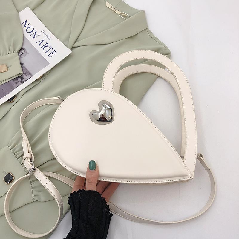 Mbti Individualiteit Vrouwen Crossbody Top Handvat Tassen Mode 2022 Stijl Hart Vorm Schoudertassen Beknopte Effen Bolso Mujer: MiBai