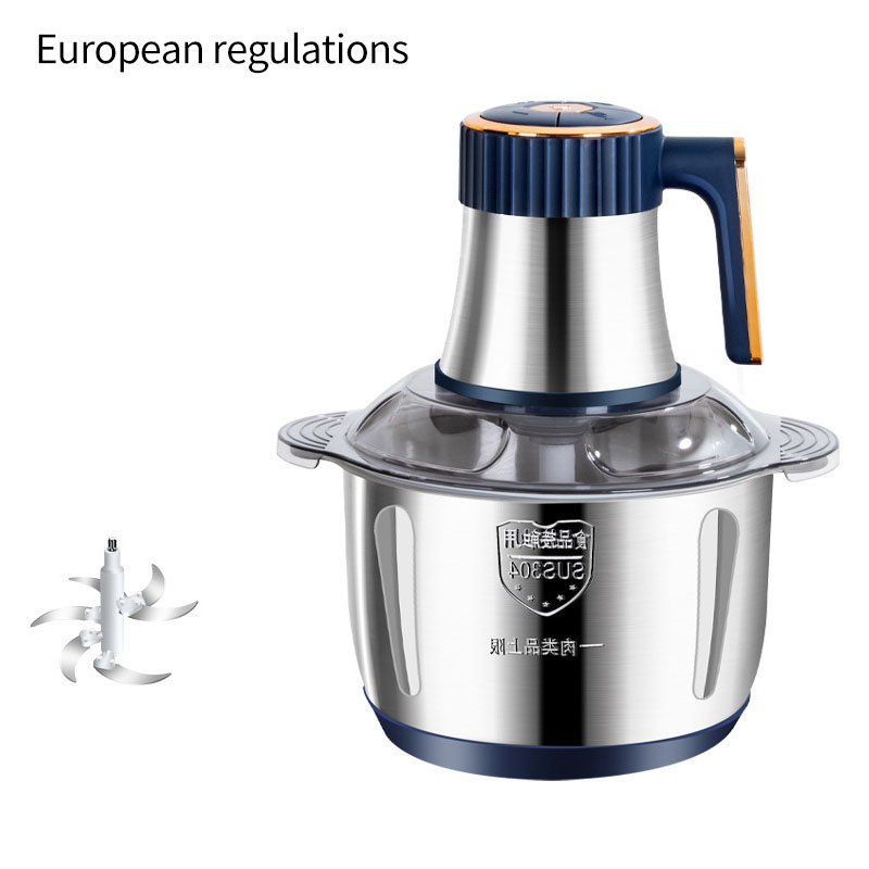 5 l elektrische Fleischwölfe, Lebensmittelzerkleinerer, Edelstahl, multifunktionaler Gemüseschneider, Prozessor, Zerkleinerer, Küchengeräte: Grün