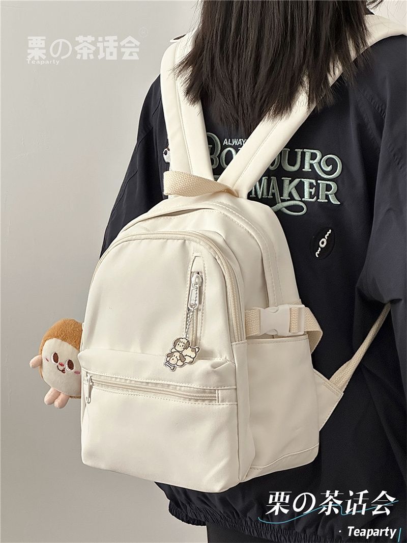 Mochila vermelha, mini mochila de viagem leve, mochila pequena casual para estudantes universitários, feminina