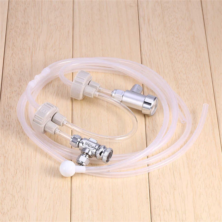 Aquarium DIY Fish Tank CO2 Equipment Aquarium Accessory CO2 Generator System Kit with Pressure Air Flow Adjustment Water Plant: Default Title