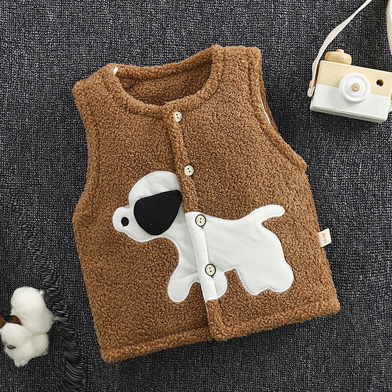 Maglia del bambino con cotone del panno morbido per il bambino della maglia: Brown / 3M