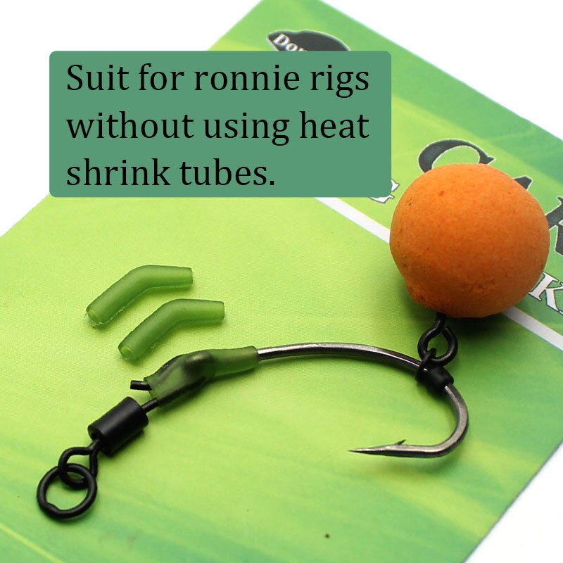 30 Stuks Karpervissen Haak Kickers D Rig Kicker Aligners Haken Mouwen Rigs Accessoires End Terminal Tackle