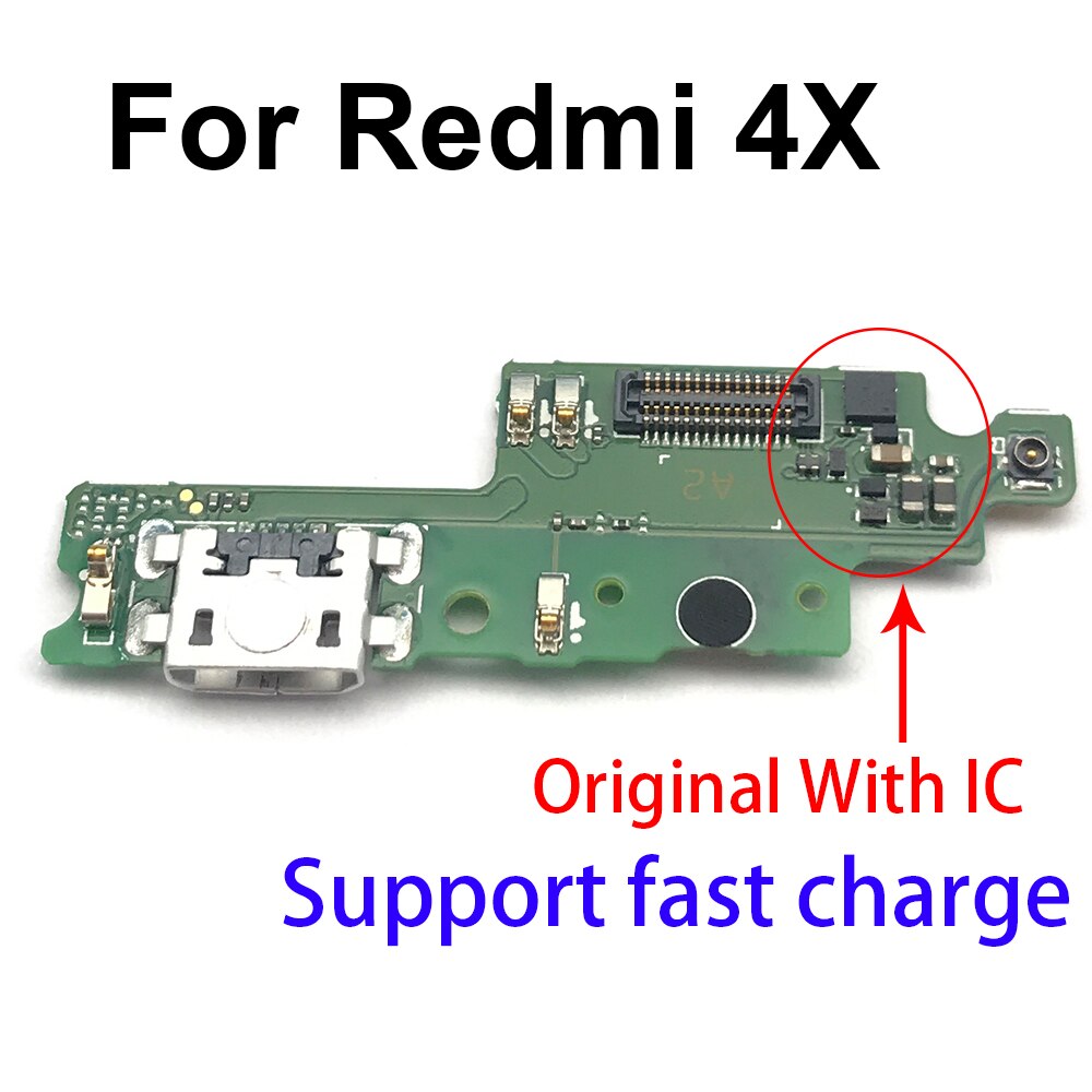 Redmi 4X Usb Opladen Dock Plug Socket Port Connector Voor Xiaomi Redmi 4X 4 4A 3S , 100%: Redmi 4x - Original