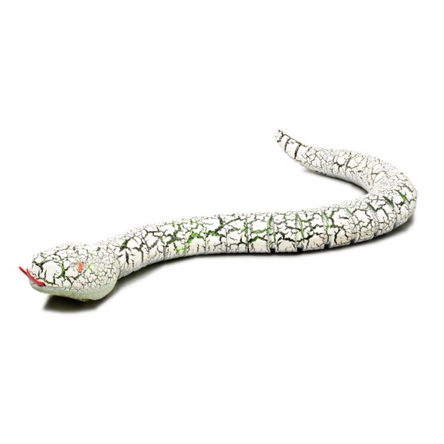 RC Remote Control Snake And Egg Rattlesnake Animal Trick Terrifying Mischief Toys for Children Funny Novelty Christmas: White