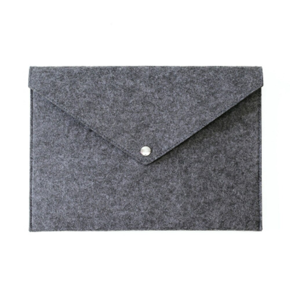 Sac A3 Simple et une couleur pour Documents, portefeuille d&#39;affaires de grande capacité, dossier de fichiers, produits en feutre pour le dépôt de Documents, 1 pièce: dark gray	