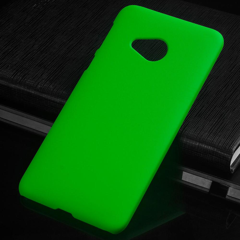 Matte Plastic Coque Cover 5.2For Htc U Play Case For Htc U Play Uplay Phone Back Coque Cover Case: Green