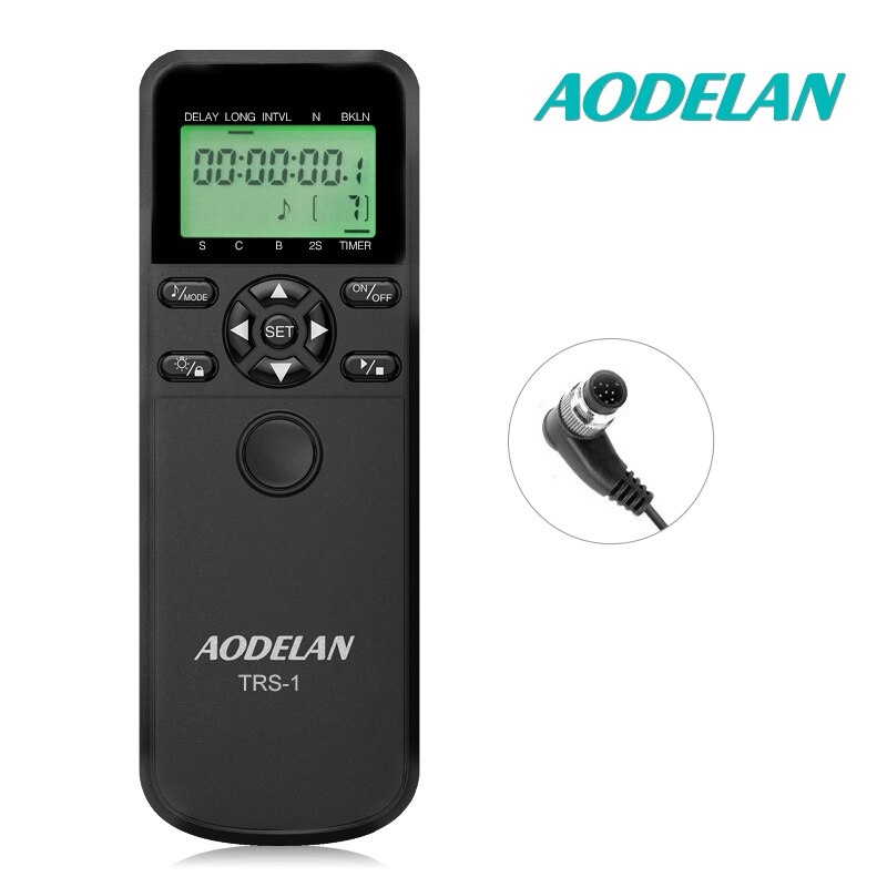 Telecomando del temporizzatore di intervallo di MC-DC2 di AODELAN per Nikon Z6II Z7II Z7 Z6 Z5 D750 D780 P1000 D7500 D7200 D5600 D5500 D5300: With N8 Cable