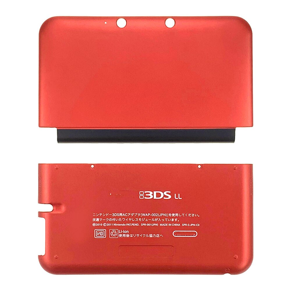 7 farben Zurück Batterie Abdeckung Für Nintend 3DS XL LL Zurück Gehäbenutzen Ersatz oben &Ampere; Unterseite fallen Für 3DS LL XL fallen Abdeckung Hülse: rot