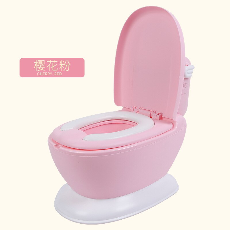 Multifunction Training Potty Toilet Portable Baby Pot Toilet Seat Kids Potty Training Seat Comfortable Backrest Children's Potty: Pink