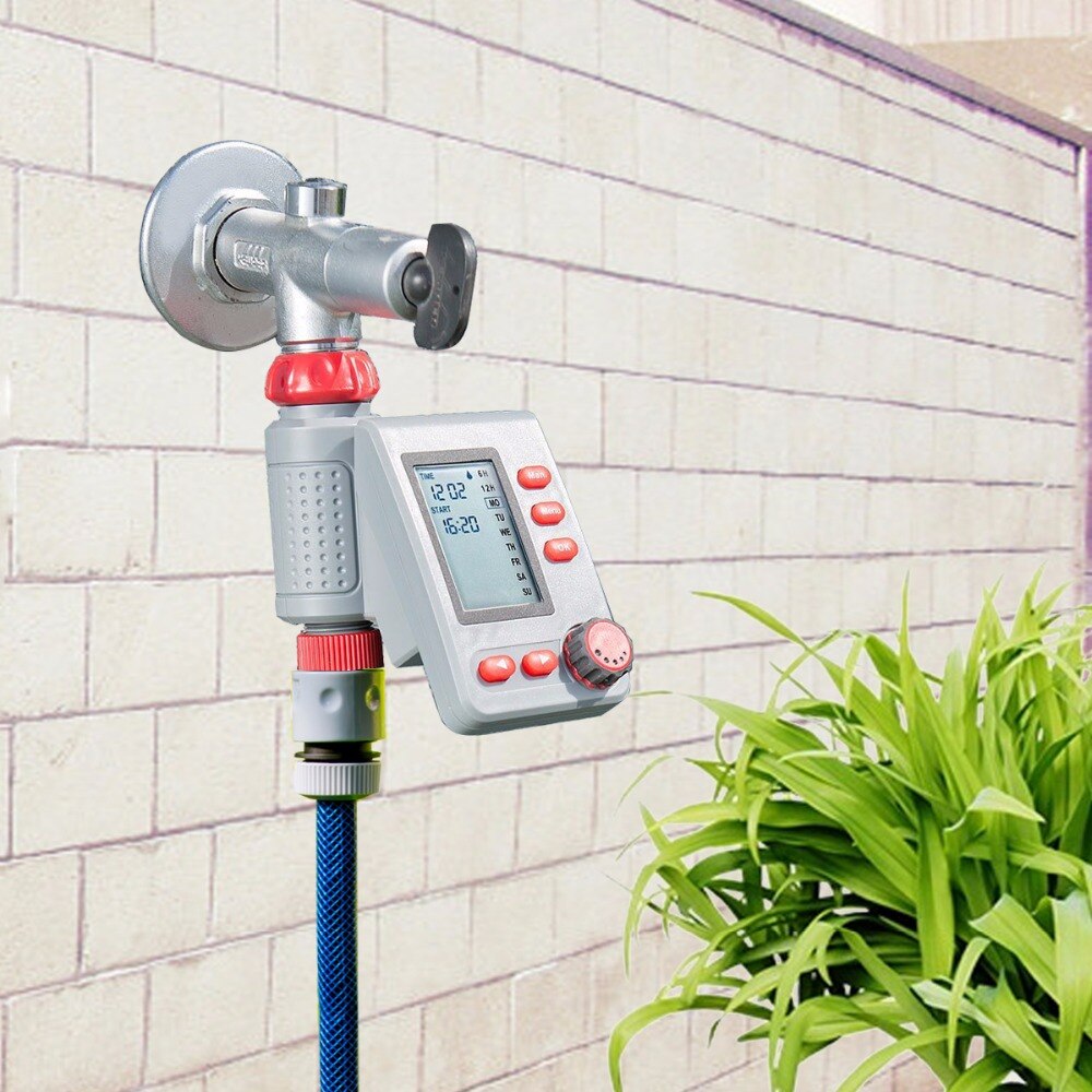 Digital Irrigation Timer Solenoid Valve Large Screen LCD Display Watering Timer Home Automatic Controller