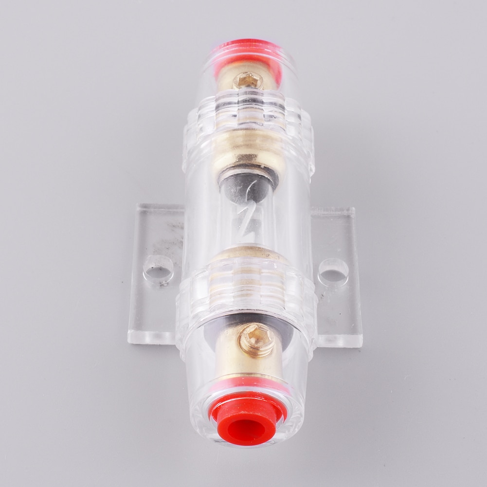 Vehemo OEM 60A Fuse Holder Block For Car Vehicle Subwoofer Amplifier Gold Plated