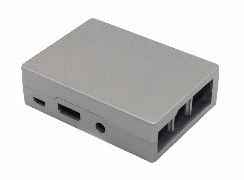 Raspberry Pi 4 Model B Aluminium Zwart Zilver Case RPI 4B Metalen Behuizing Zilveren Box: Silver