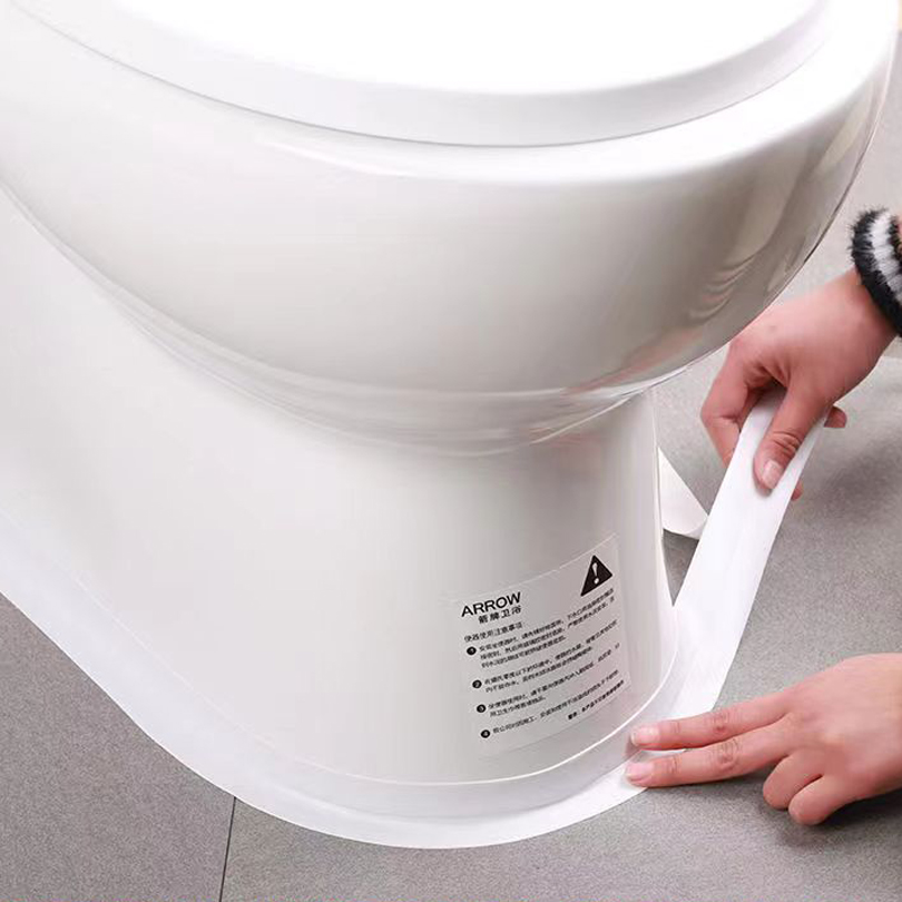 1 rotolo di striscia sigillante per WC impermeabile e resistente al muffa, nastro sigillante autoadesivo per cucina e bagno, nastro impermeabile per bagno