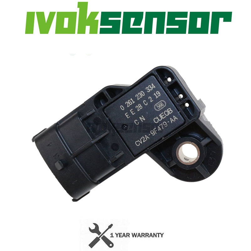 Brand Manifold Absolute Druksensor Map Sensor Voor Ford Fiesta MK6 Focus MK3 Escape 1.6 0261230334 CV2A9F479AA 1751185