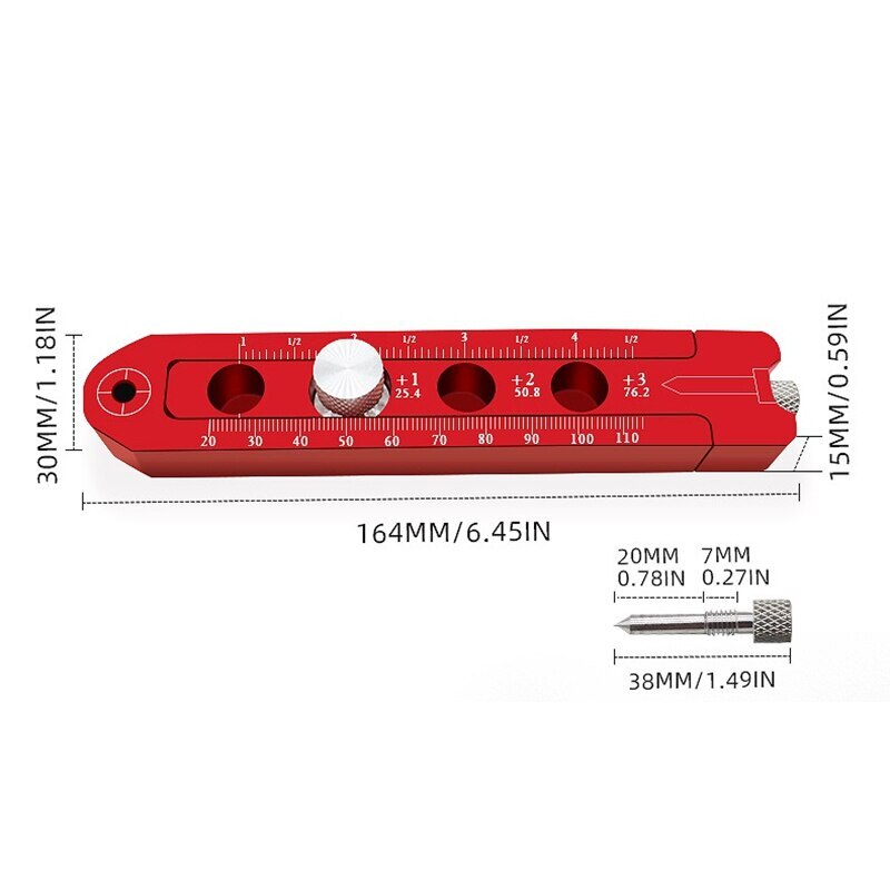 Woodworking Compasses Precision Tiny Circle Maker Alloy Scribe 360 Degree Round Marking Gauge Carpenter Tool Portable Compass: Default Title