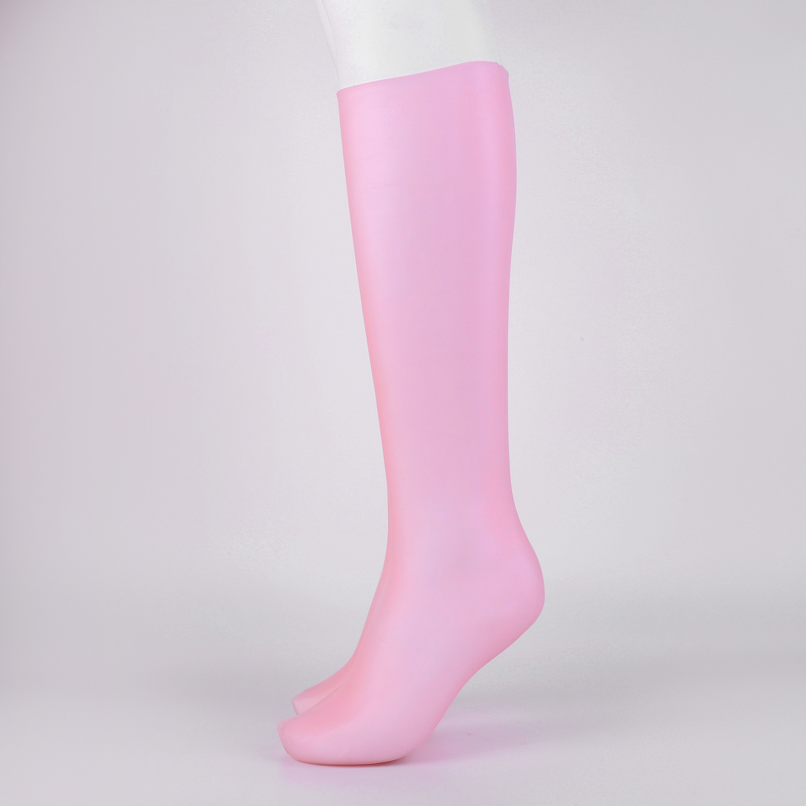 Calcetines hidratantes largos de silicona, calcetines de protección para los pies antigrietas, medias exfoliantes suaves para los pies, herramientas cómodas para el cuidado de los pies